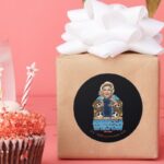 Ted Lasso Rebecca Welton Bobblehead Classic Round Sticker