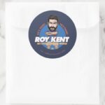 Ted Lasso Roy Kent Bobblehead Classic Round Sticker