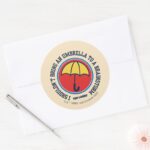 Ted Lasso Shouldnt Bring Umbrella To Brainstorm Classic Round Sticker