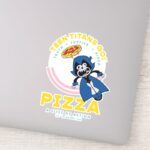 Teen Titans Go Raven Truth Justice Pizza Sticker