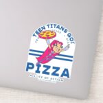 Teen Titans Go Starfire Truth Justice Pizza Sticker