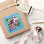 Teen Titans Go Beast Boy Shapeshifts Square Sticker