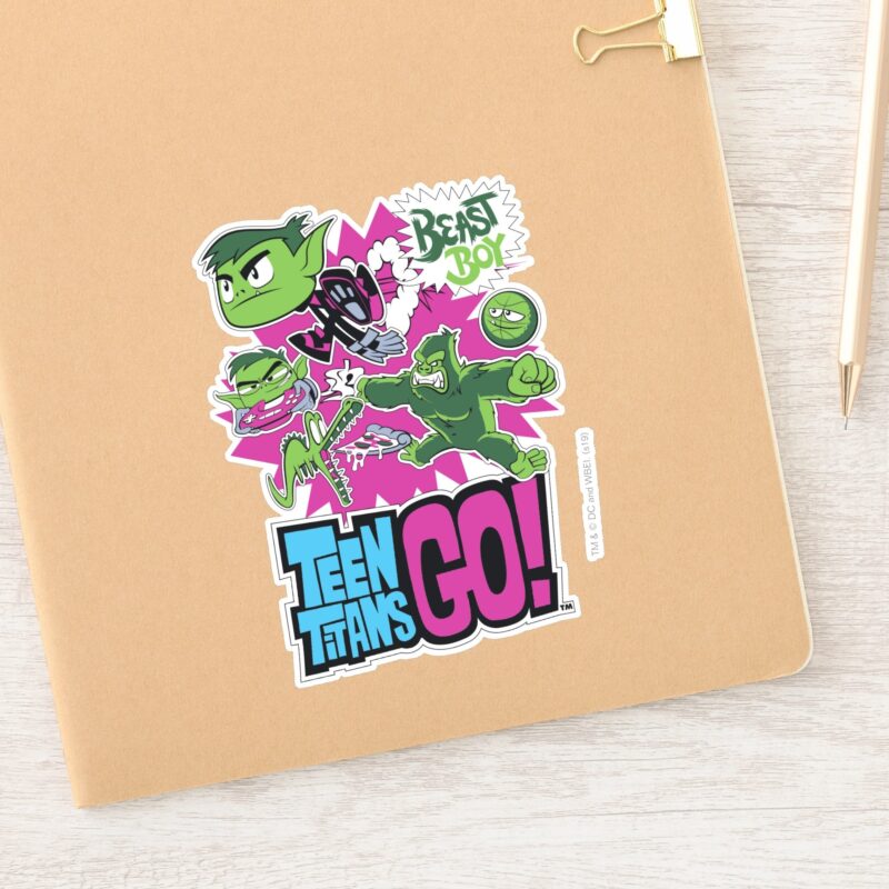 Teen Titans Go Beast Boy Shapeshifts Sticker