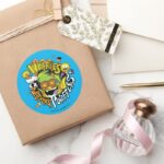 Teen Titans Go Beast Boy Waffles Classic Round Sticker