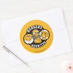 Teen Titans Go Burgers Versus Burritos Classic Round Sticker