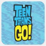 Teen Titans Go Logo Square Sticker