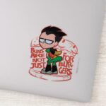 Teen Titans Go Robin Booty Scooty Buns Sticker