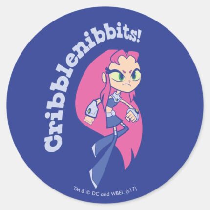 Teen Titans Go Starfire Cribblenibbits Classic Round Sticker