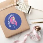 Teen Titans Go Starfire Cribblenibbits Classic Round Sticker