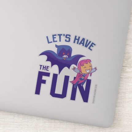 Teen Titans Go Starfire Raven Have The Fun Sticker