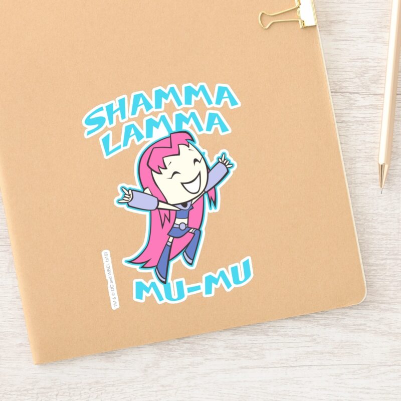 Teen Titans Go Starfire Shamma Lamma Mu Mu Sticker