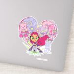 Teen Titans Go Starfires Heart Punch Graphic Sticker