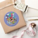 Teen Titans Go Team Arrow Graphic Classic Round Sticker