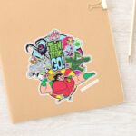 Teen Titans Go Team Group Graphic Sticker