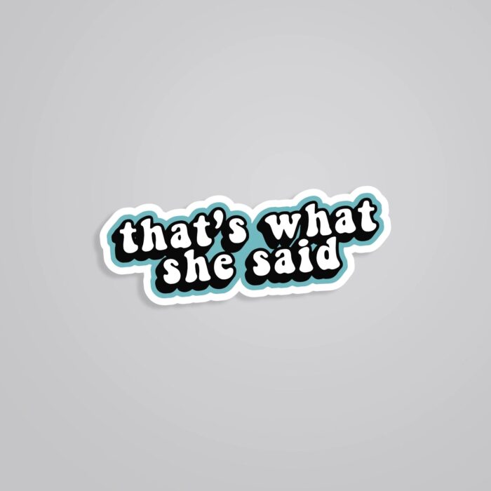 Thats What She Said TV Shows Stickers