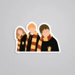 The Golden Trio Movies Stickers
