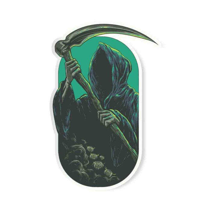 The Grim Reaper Of Death Sticker