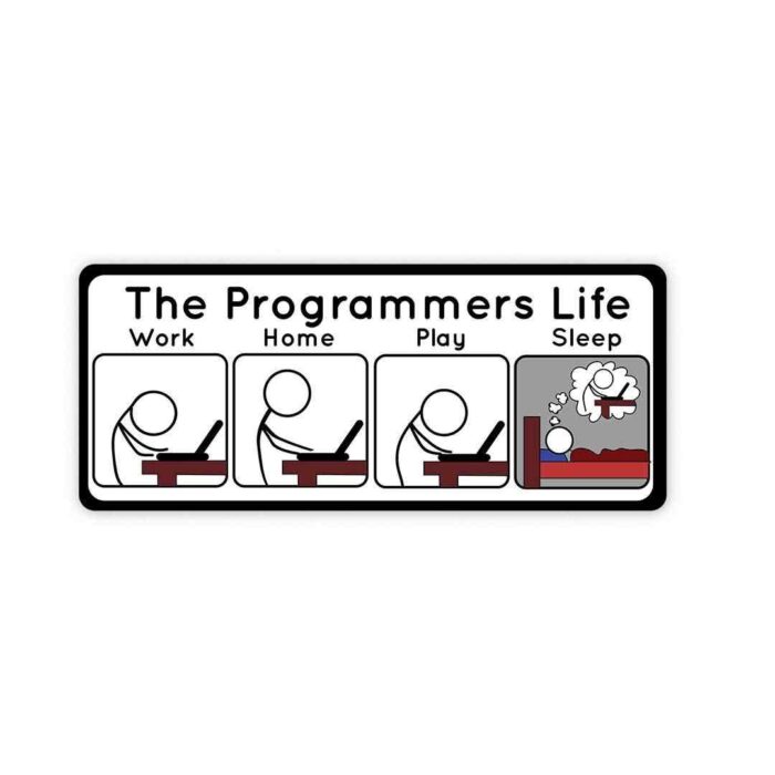 The Programmers Life Sticker