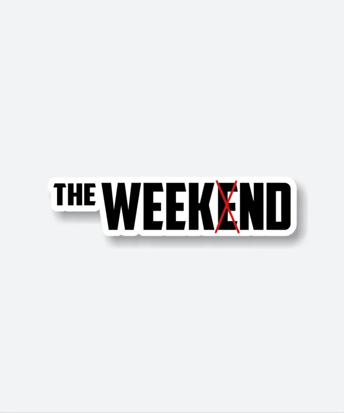 The Weeknd Name Sticker