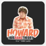 The Big Bang Theory Howard Square Sticker