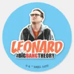 The Big Bang Theory Leonard Classic Round Sticker