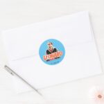The Big Bang Theory Leonard Classic Round Sticker