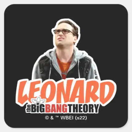 The Big Bang Theory Leonard Square Sticker