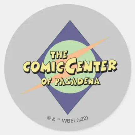 The Comic Center Of Pasadena Classic Round Sticker