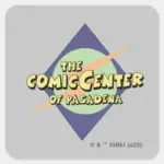 The Comic Center Of Pasadena Square Sticker