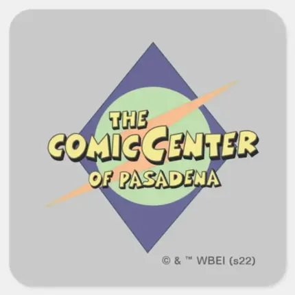 The Comic Center Of Pasadena Square Sticker