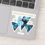 The Dragon And The Wolf Daenerys Jon Graphic Sticker