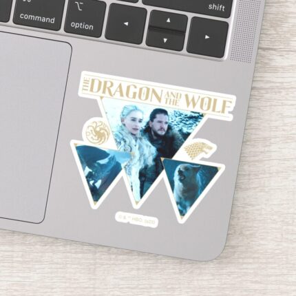 The Dragon And The Wolf Daenerys Jon Graphic Sticker