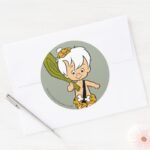 The Flintstones Bamm Bamm Rubble Classic Round Sticker