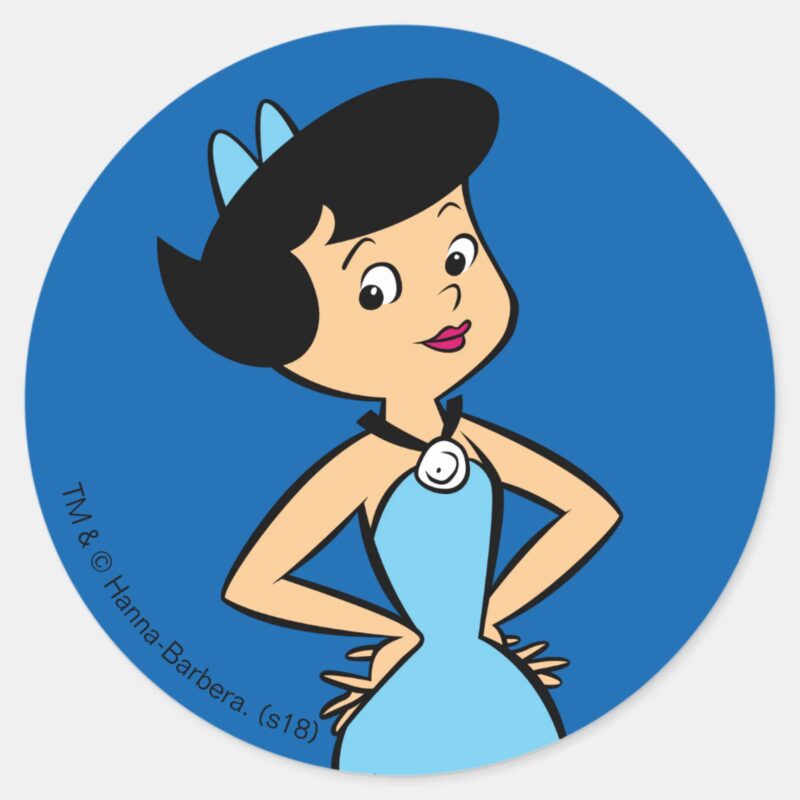 The Flintstones Betty Rubble Classic Round Sticker