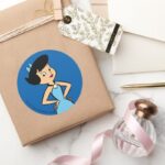 The Flintstones Betty Rubble Classic Round Sticker