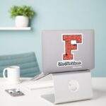 The Flintstones Collegiate Style Monogram Sticker