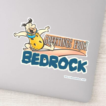 The Flintstones Fred Greetings From Bedrock Sticker