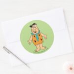 The Flintstones Fred Flintstone Classic Round Sticker