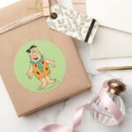 The Flintstones Fred Flintstone Classic Round Sticker