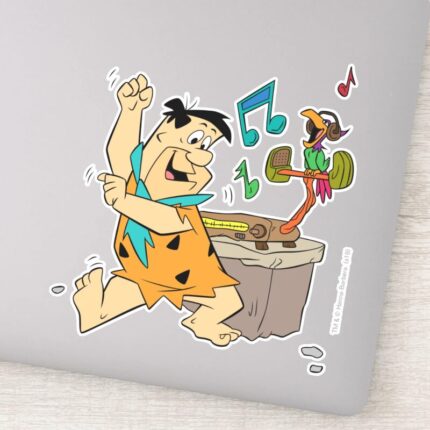 The Flintstones Fred Flintstone Dancing Sticker