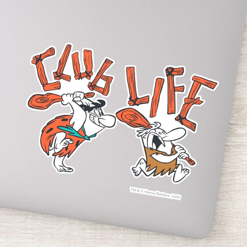 The Flintstones Fred Barney Club Life Sticker