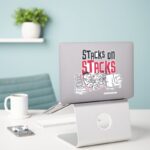 The Flintstones Fred Barney Stacks On Stacks Sticker