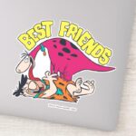 The Flintstones Fred Dino Best Friends Sticker