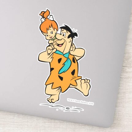 The Flintstones Fred Pebbles Flintstone Sticker