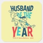 The Flintstones Husband Of The Year Square Sticker