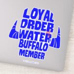 The Flintstones Loyal Order Water Buffalo Member Sticker