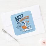 The Flintstones Not Tonight Square Sticker