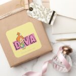 The Flintstones Pebbles Little Diva Square Sticker