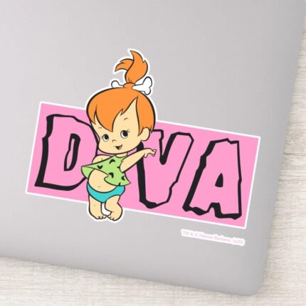 The Flintstones Pebbles Little Diva Sticker