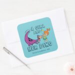 The Flintstones Pebbles Dino Play Ball Square Sticker